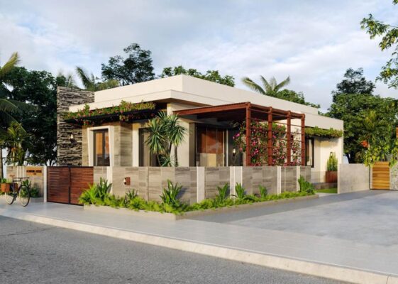 Nhà cấp 4 thiết kế mở có ánh sáng tự nhiên