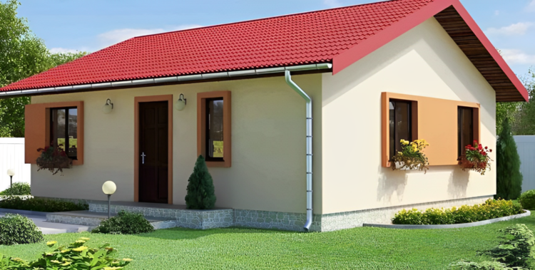 Mẫu nhà cấp 4 đẹp mái ngói đơn giản 2025