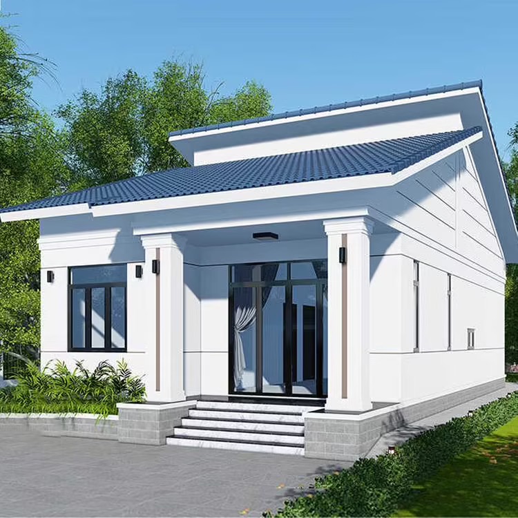 Mẫu nhà cấp 4 đẹp mái ngói.