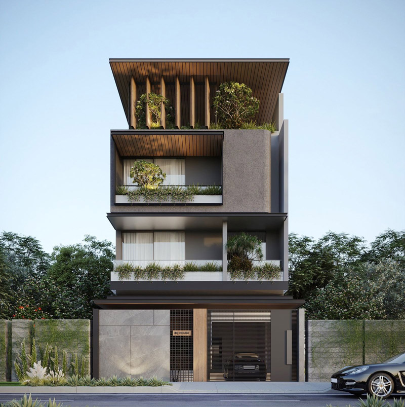 nhà phố hiện đại